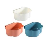 CALLARON Set 3 Pezzi Cestini Sospesi a Forma di Nuvola in Pp, Contenitori Rifiuti Cucina da Appendere, Design Creativo e Versatile per Piano di Lavoro e Sotto Lavandino