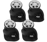 CALLARON Set 4 Paia Ruote Silenziose in Gomma Cuscinetti 360° per Bagagli e Trolley Rotelle di Ricambio Resistenti e Mute per Valigie Manutenzione e Sostituzione per Viaggi