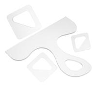 CALLARON Set 4 Pezzi Riutilizzabili per Utensile da Cucina, Sagoma per Tagliere di Salumi in Acrilico Trasparente per Lavorazione Legno e Uso Professionale in Cucina