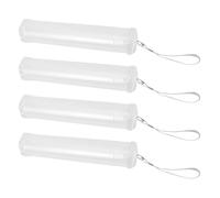 CALLARON Set 4 Pezzi Tubo Trasparente Telescopico in Plastica per Organizzatore di Pennarelli e Matite, Custodia Portatile Versatile per Sessioni Creative e Spazio di Lavoro