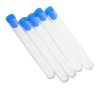 CALLARON Set 5 Pezzi Porta Aghi da Cucito in Plastica Trasparente 13,5x1,6 Cm Tubo di Stoccaggio Verticale Organizer per Aghi da Cucito Fai da Te e Ricamo