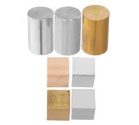 CALLARON Set di Cubi di Densità in Alluminio, Ferro e Rame da 2 Cm, Cilindri Metallici per Esperimenti Scientifici e Didattici, Strumento Portatile per Laboratori Educativi e Apprendimento