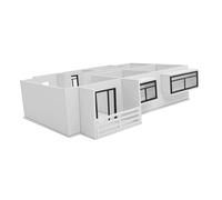 CALLARON Set Modello Appartamento 1:25 in Pvc Espanso e Acrilico, Facile da Assemblare, Materiale per Modellismo Architettonico, per Processi Creativi e Apprendimento Spaziale