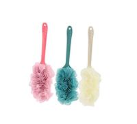 CALLARON Spazzola Da Bagno Manico Lungo 3 Pezzi Set Per Esfoliazione Corpo e Rimozione Cellule Morte Accessori Per Doccia e Vasca Stimolante Circolazione Della Pelle