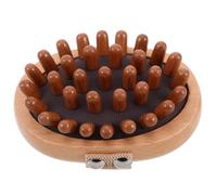 CALLARON Spazzola Massaggiante Multi-punta in Legno con Design Pratico Pettine ad Aria in Legno Massaggiatore per Agopressione su Tutto Corpo Borsa di Stimolazione