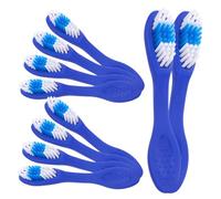 CALLARON Spazzolino Da Denti Con Manico Corto Set Da 20 Pezzi Blu Spazzolino Portatile Con Setole Morbide Per Pulizia Denti e Protesi Cura Orale in Carcere Viaggio e Uso Quotidiano