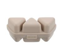 CALLARON Stampo per Onigiri Giapponese Triangolare 6 Pezzi in Plastica Beige Scomparti, Portatile per Scuola e Casa, per Formare Palline di Riso