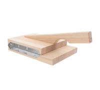 CALLARON Stampo per Ravioli in Legno Pressa per Pasta e Involucro, Utensile Manuale per Cucina, Adatto fare Sfoglie e Ravioli Struttura in Legno e Acciaio Inox