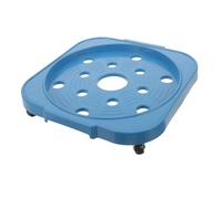 CALLARON Supporto Bombola Gas Ruote in Plastica e Acciaio Inox, Base Mobile Porta Serbatoio per Cucina e Vassoio Porta Fiori Resistente per Spostamento Pratico