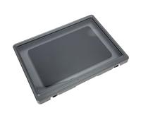 CALLARON Supporto per Tablet da Parete Custodia Rotante, Porta Telefono per Doccia Bagno e Cucina, Montaggio senza Forature, Compatibile Smartphone Comuni, Contenitore Chiudibile Grigio