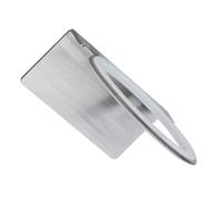 CALLARON Supporto Salvaspazio Asciugacapelli e Acciaio Parete Inossidabile in Design 304 Argento Leggero Moderno Parrucchiere e Soggiorno