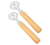 CALLARON Tagliapasta in Lega Zincata 2 Pezzi Rotella per Pizza e Rullo per Pasta, Strumenti da Cucina per Biscotti, Pasta Fatta a Mano e Pizza, Manico Ergonomico per Uso Domestico