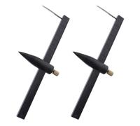 CALLARON Taglierina Circolare per Intaglio e Compasso di Misurazione per Argilla e Ceramica, Set 2 Pezzi in Plastica Resistente, Strumento Multifunzionale per Artigianato e Modellismo