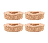 CALLARON Tappi per Vaso Idroponico in Legno Foro, 4 Pezzi Khaki | Copertura Cava dal Profilo Minimalista, Mantiene i Gambi in Posizione, per Barattoli e Contenitori Interni