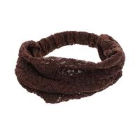 CALLARON Un'arma Magica Per Coprire Fasce Larghe in Pizzo Fascia Per La Testa Della Sciarpa Fasce Per Bandana All'uncinetto Ampia Fascia Alla Moda Marrone Scuro Stoffa