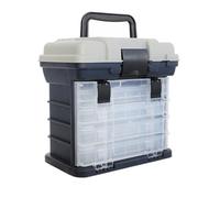 CALLARON Valigetta Portautensili 4 Strati Maniglia, Custodia Porta Attrezzi per Riparazione Auto e Pesca, Materiale Ecologico Resistente, Ampio Vano Organizzatore per Accessori da Pesca