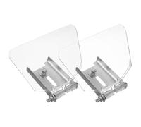 CALLARON Visiera Protettiva Trasparente 2 Pezzi per Smerigliatrice da Banco in Acciaio Inox, Kit di Protezione per Sicurezza Sul Lavoro