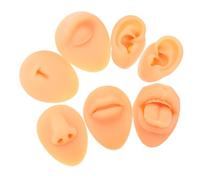 CALLARON Viso in Silicone Flessibile per Pratica di Piercing Faccia Artificiale da Esposizione Naso Realistico Pratica di Piercing alla Bocca Parte del Corpo del Viso Simulata per Formaz