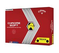 Callaway 64213591223, Chrome Soft, Palline da Golf, Edizione 2022 Unisex Adulto, Giallo/Nero, M