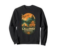 Callaway Gardens - Camicia da giardino con farfalle, motivo floreale Felpa