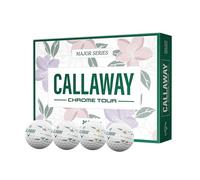 Palline da golf Callaway Chrome Tour 26 White April Major Stripe