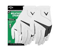 Callaway Guanti da golf Weather Spann 2023 (confezione da 2), bianco