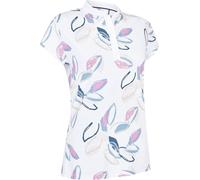 Callaway Linear Petals Womens Brilliant White XS Polo