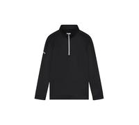 Callaway - Maglia da Golf in Pile Esagonale, Unisex, per Ragazzi e Ragazze, con Cerniera a Un Quarto, a Maniche Lunghe, Colore Nero Caviale