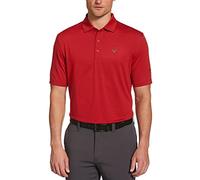 Callaway Mens PRO Spin Fine Line Short Sleeve Golf (Size X-Small - 4X Big & Tall) Polo Shirt, Tango Red, XX-Large