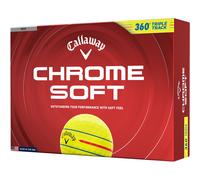 Callaway Palline da golf Chrome Soft 360 Triple Track 2026 - Confezione da 12 , giallo