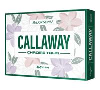 Callaway Palline da golf Chrome Tour 2026 April Major - Confezione da 12, bianco
