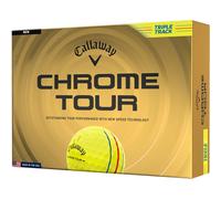 Callaway Palline da golf Chrome Tour Triple Track 2026 - Confezione da 12, giallo