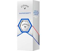 Callaway Palline da golf Supersoft 2023 (bianche, 3 pezzi) 1 manica super lunga e migliorata