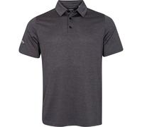 Callaway Polo a manica corta in jacquard erbaceo, nero