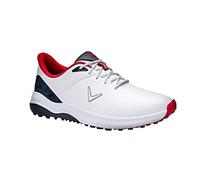 Callaway Scarpe da Golf Lazer Uomo, Bianco Navy Red, 40.5 EU