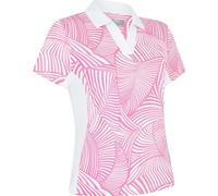 Callaway Stencil Floral Womens Cheeky Pink S Polo