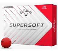 Callaway Supersoft 2025 Matte Red Basic 12 Palle da golf