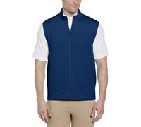 Callaway Swing Tech Full Zip Golf Outerwear Vest, with Aquapel Technology, Lightweight Breathable Recycled Stretch Fabric Gilet, Blu (Galaxy Blue), S Uomo