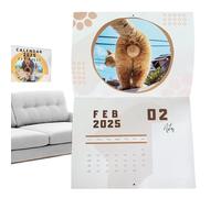CALLE CALNARE MESSURE, CATS CAUTS CALENDERE CALENDERE DI CAT Tipo di scrivania Cat Calendario Butt Design Funny Cat Butt Calendar - Spessore e Paper Gag Wall Art per anni