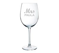 CALLE DEL REGALO Bicchieri da vino personalizzati | Bicchieri da vino in vetro da 58 cl (MRS, 1 COPA)