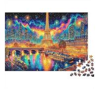calle París Puzzle 1000 Pezzi Idea Regalo Uomo E Donna calle París Eiffel Tower Art Print Giochi Educativo E Giocattoli Sfida Regalo Intrattenimento Creativo Für Erwachsene Und Kinder Ab 8 Jahren 52