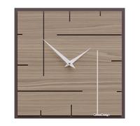 CalleaDesign 33 cm Orologio da parete Grid noce canaletto