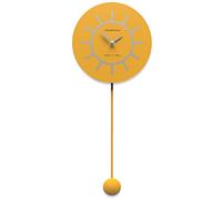 CalleaDesign Orologio a Pendolo da Parete Filippo Melone Alluminio Rotondo 20 x 50 cm Design Semplice e Moderno Meccanismo Silenzioso Made in Italy Adatto alla Cucina 9 Colori Disponibili Legno