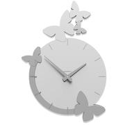CalleaDesign Orologio da parete Il volo delle farfalle Legno Bianco
