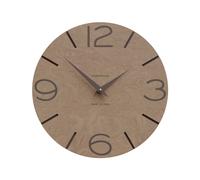 CalleaDesign Orologio da parete in legno rotondo dal design moderno Smile Legno