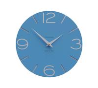 CalleaDesign Orologio da parete in legno rotondo dal design moderno Smile Legno