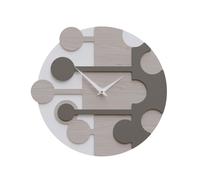 CalleaDesign Orologio da parete rotondo con struttura in legno dal design modern