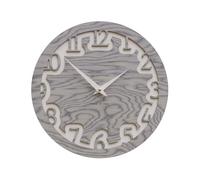 CalleaDesign Orologio da parete rotondo in legno dal design moderno Labirinto Le