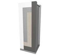 CalleaDesign Portaombrelli in legno dal design moderno e con vaschetta interna U