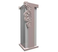 CalleaDesign Portaombrelli Merletto Legno Grigio Prugna